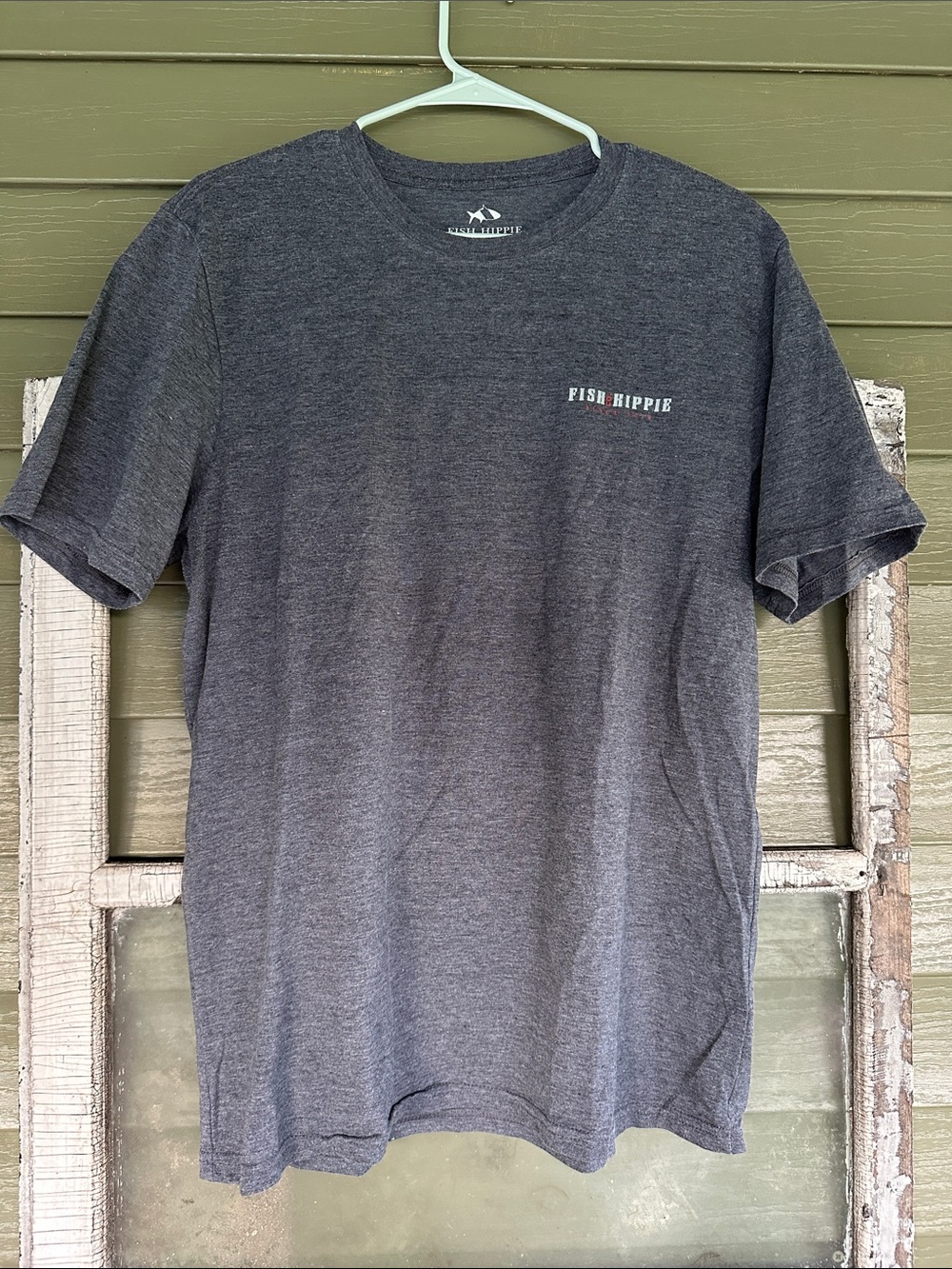 Fish Hippie Men's Charcoal Short Sleeve Crew Tee